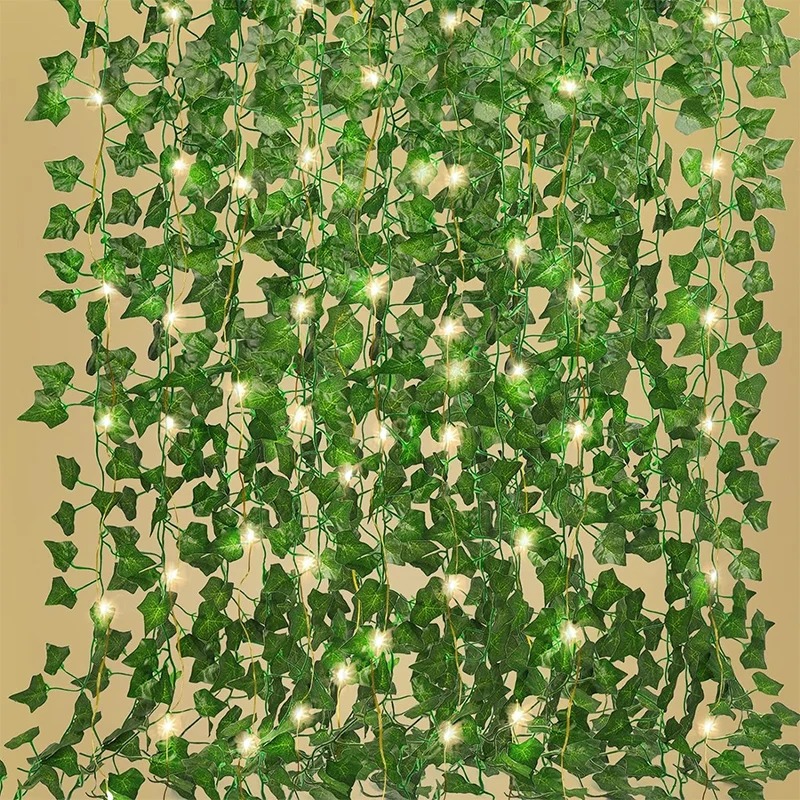 Wall Decor Lighting Tree - Green Ivy 210 cm LED Light