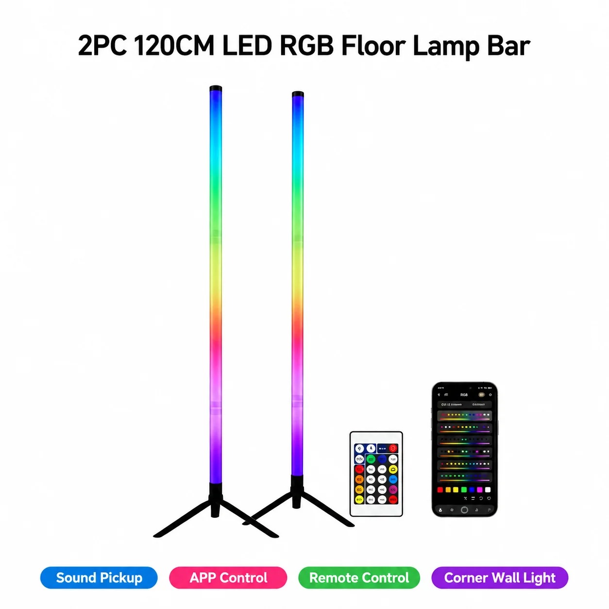 Lighting Decor For Bedroom - Set di 2 Lampade da Terra