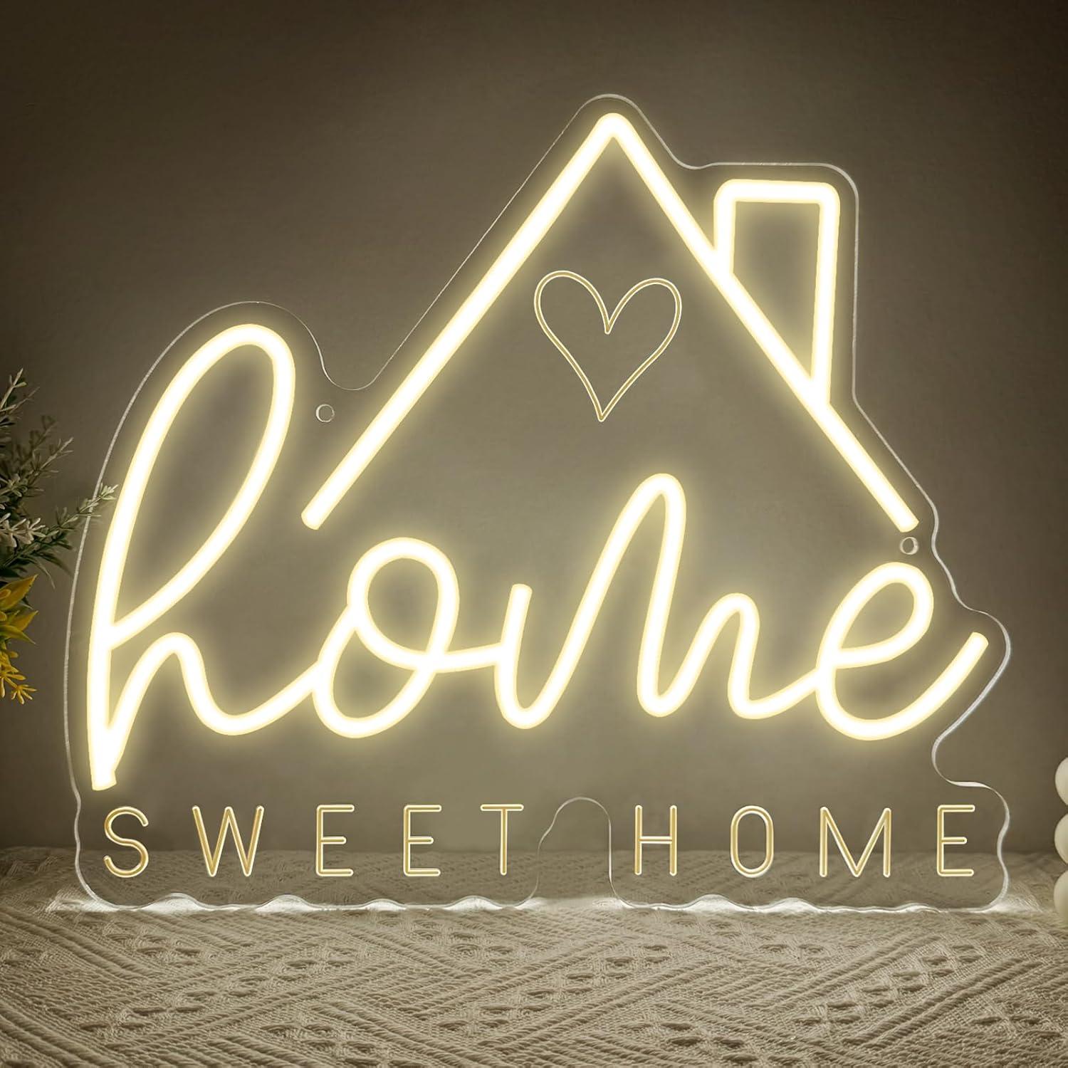 Lighting Decor For Bedroom - Insegna al Neon 'Sweet Home' con