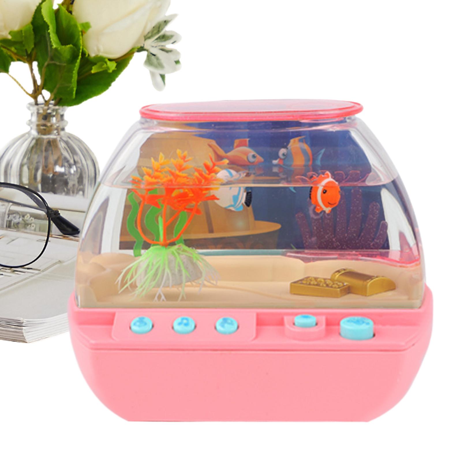 Lighting Decor For Bedroom - Acquario Giocattolo con Musica e Luci,