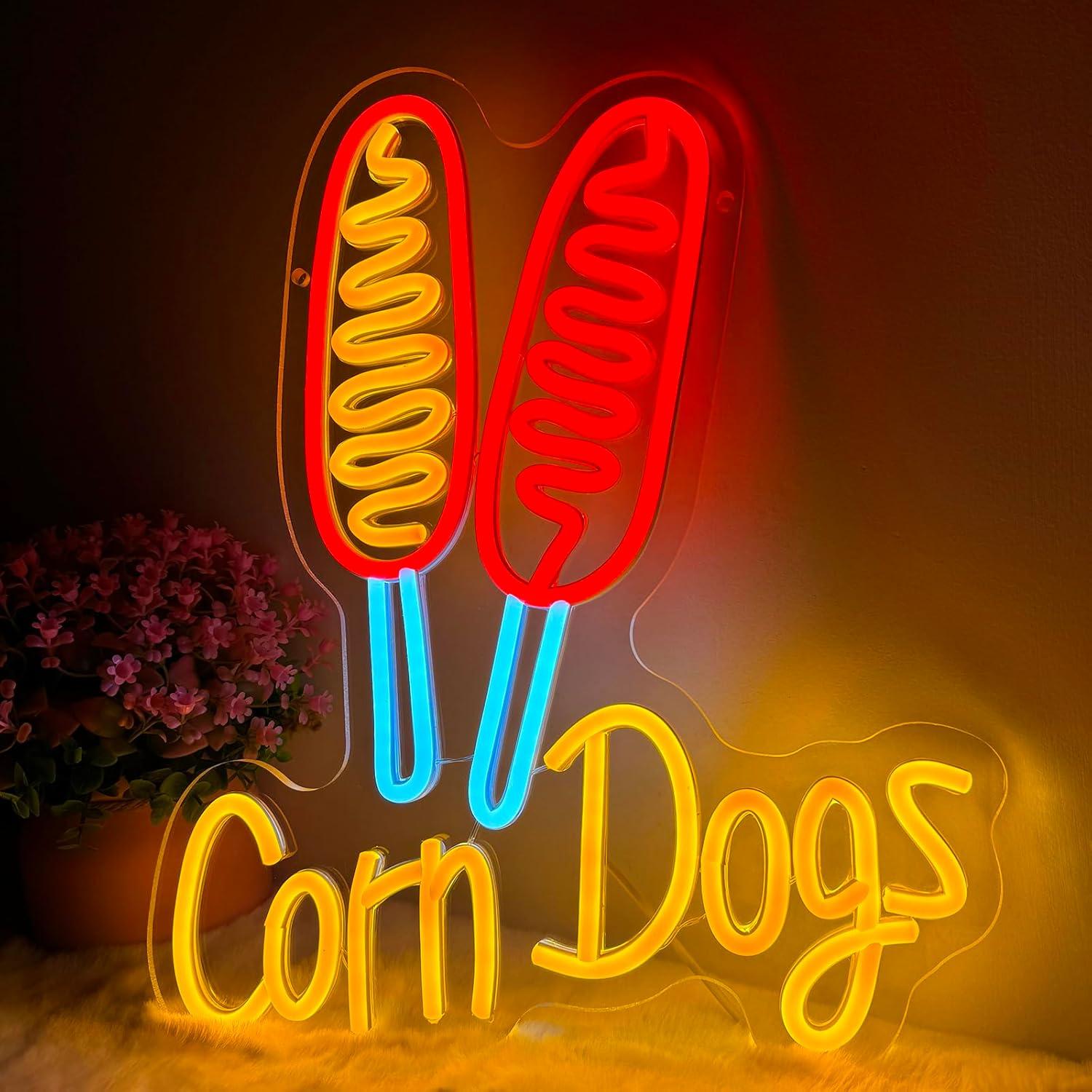 Restaurant Lighting Decoration - Insegna al Neon Corn Dog, Luci