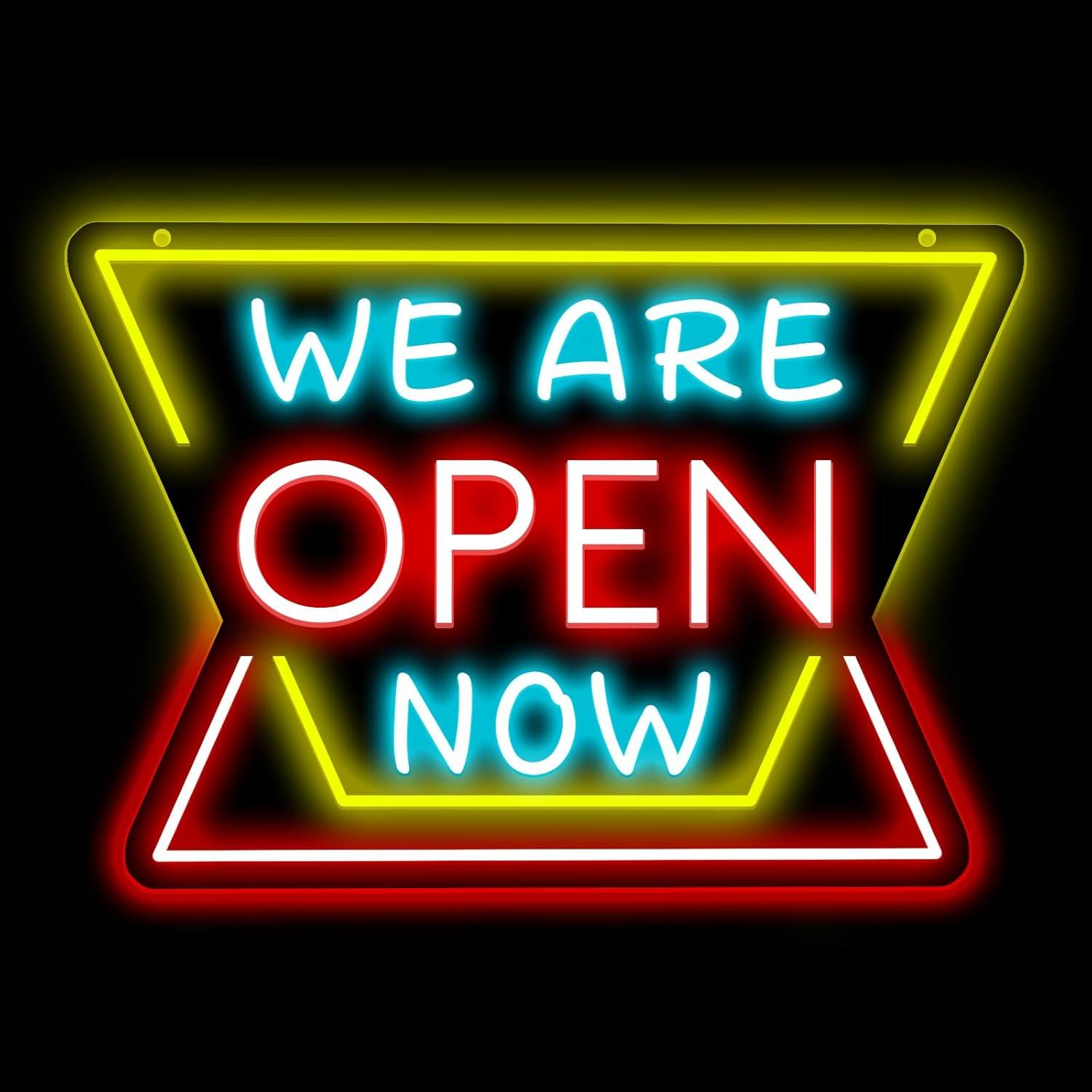Restaurant Lighting Decoration - Insegna al Neon 'We Are Open
