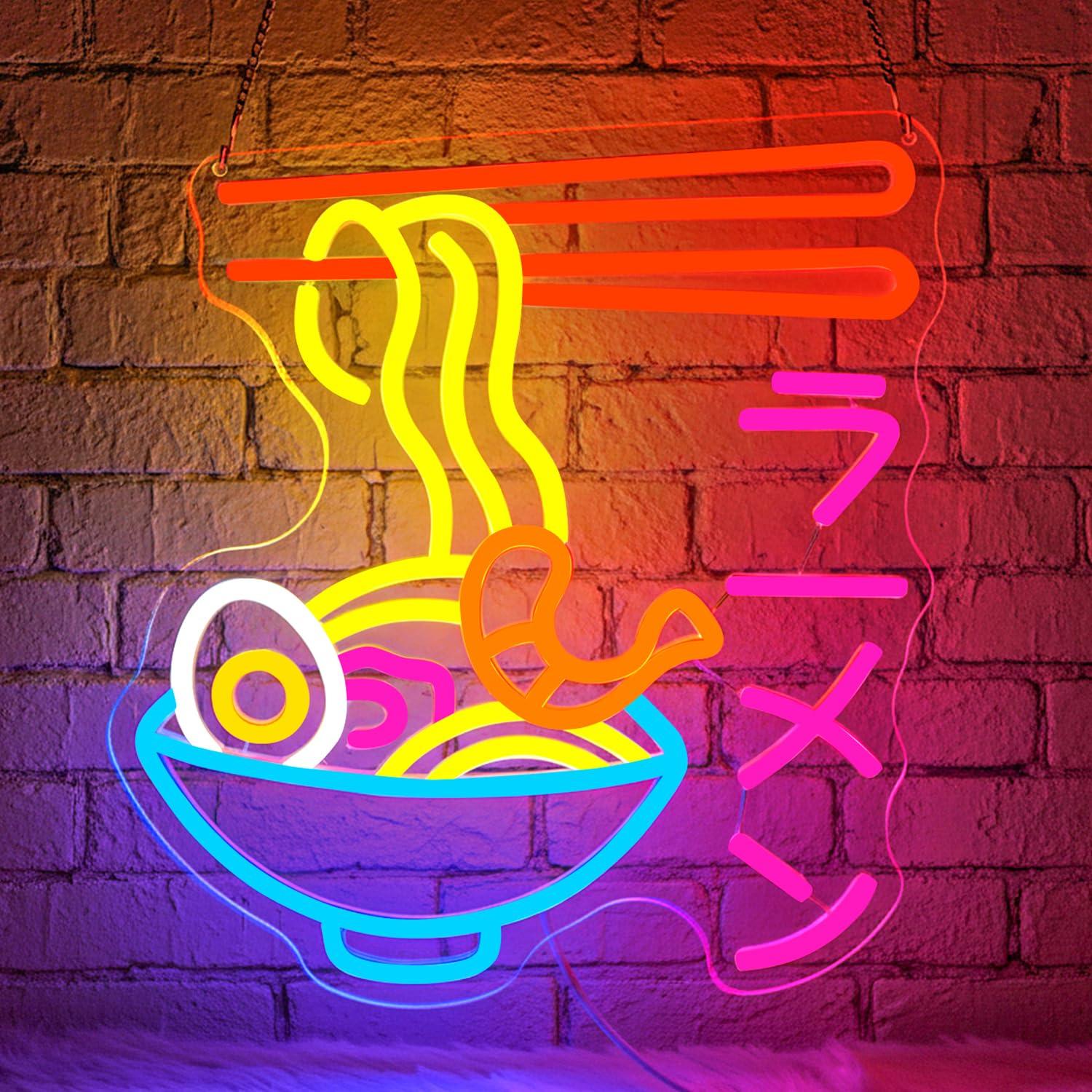 Restaurant Lighting Decoration - Insegna al Neon LED per Ramen,
