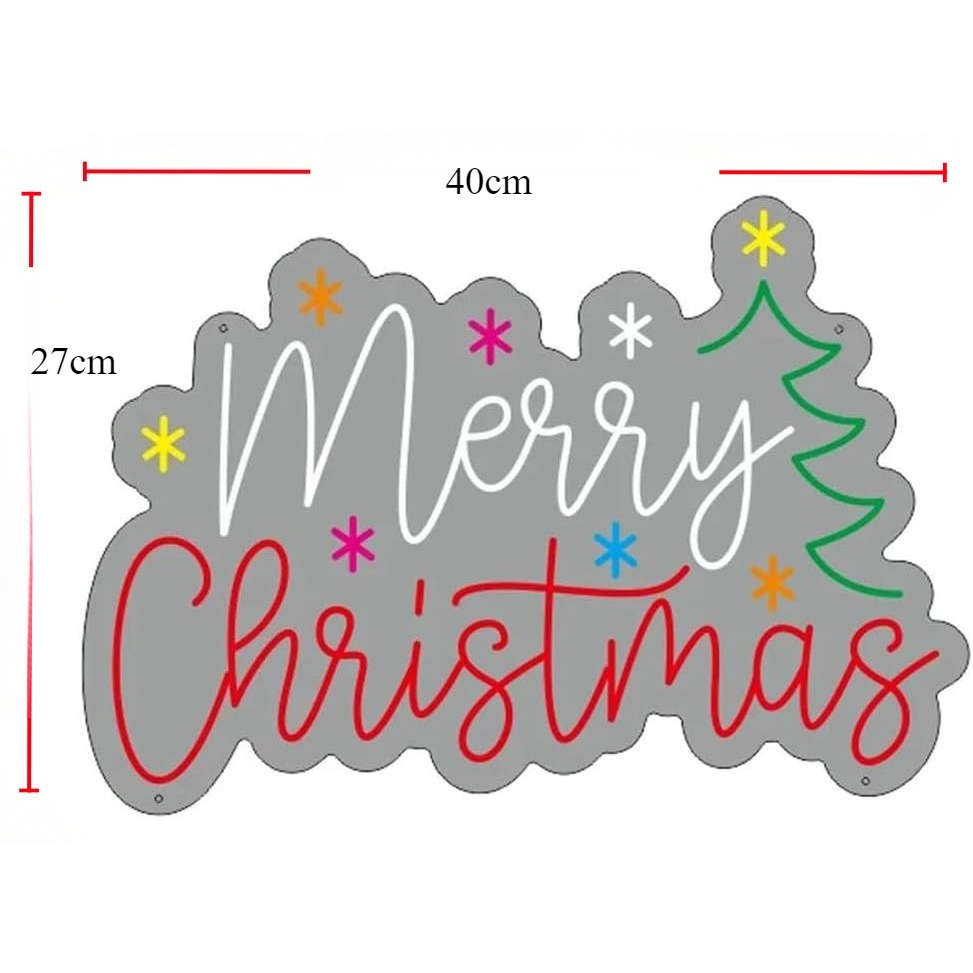 Insegna al neon di buon Natale - Wall Decor Lighting Tree recensione e prezzo