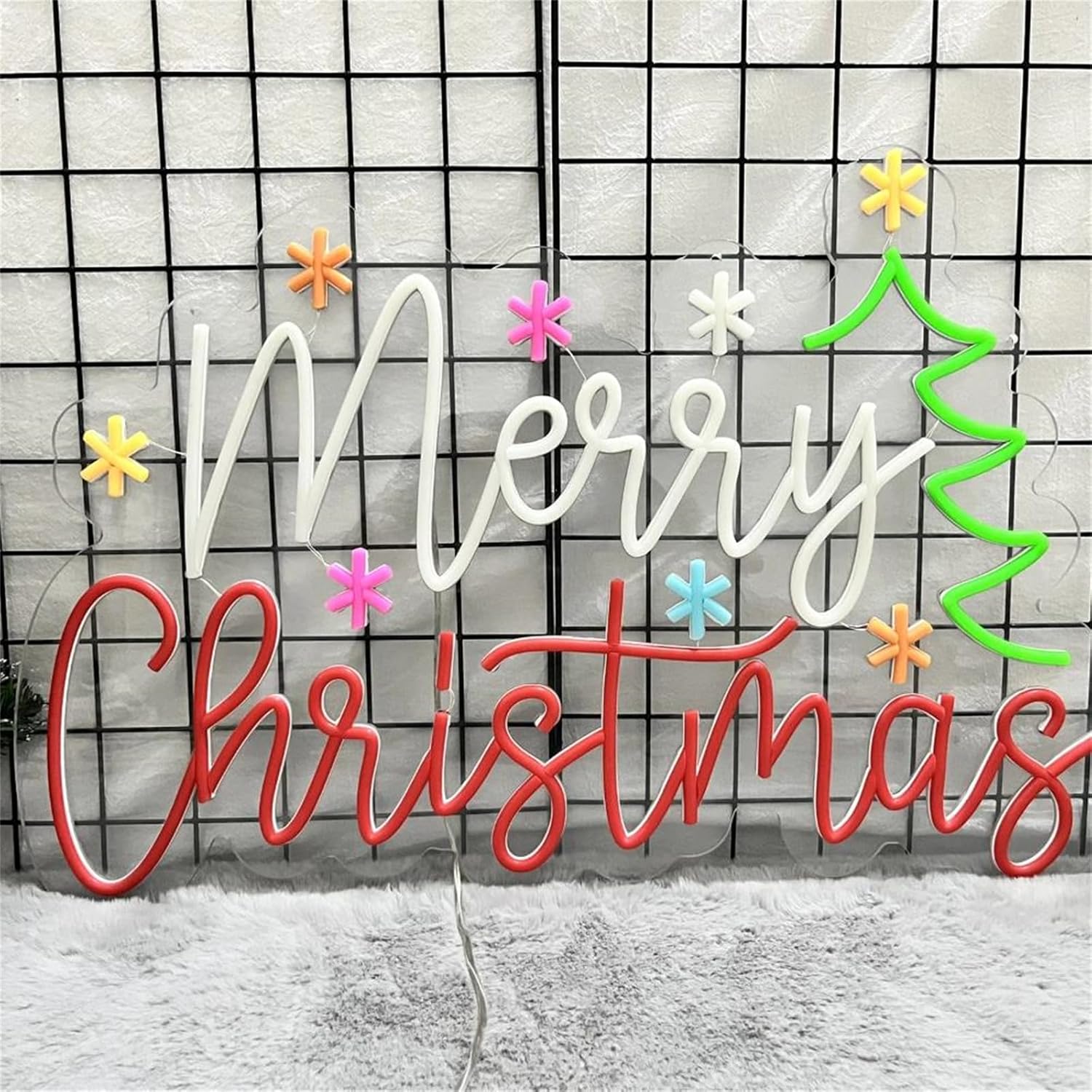 Insegna al neon di buon Natale - Wall Decor Lighting Tree recensione e prezzo