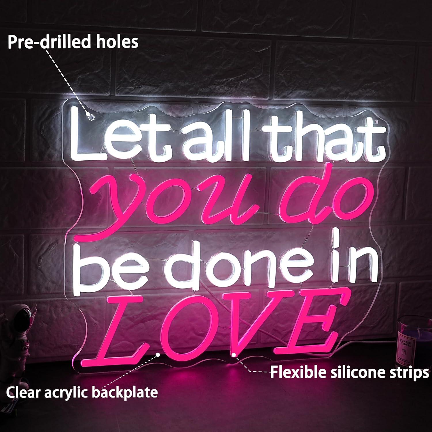 Insegna al Neon 'Lascia che tu - Lighting Decoration In Bedroom recensione e prezzo