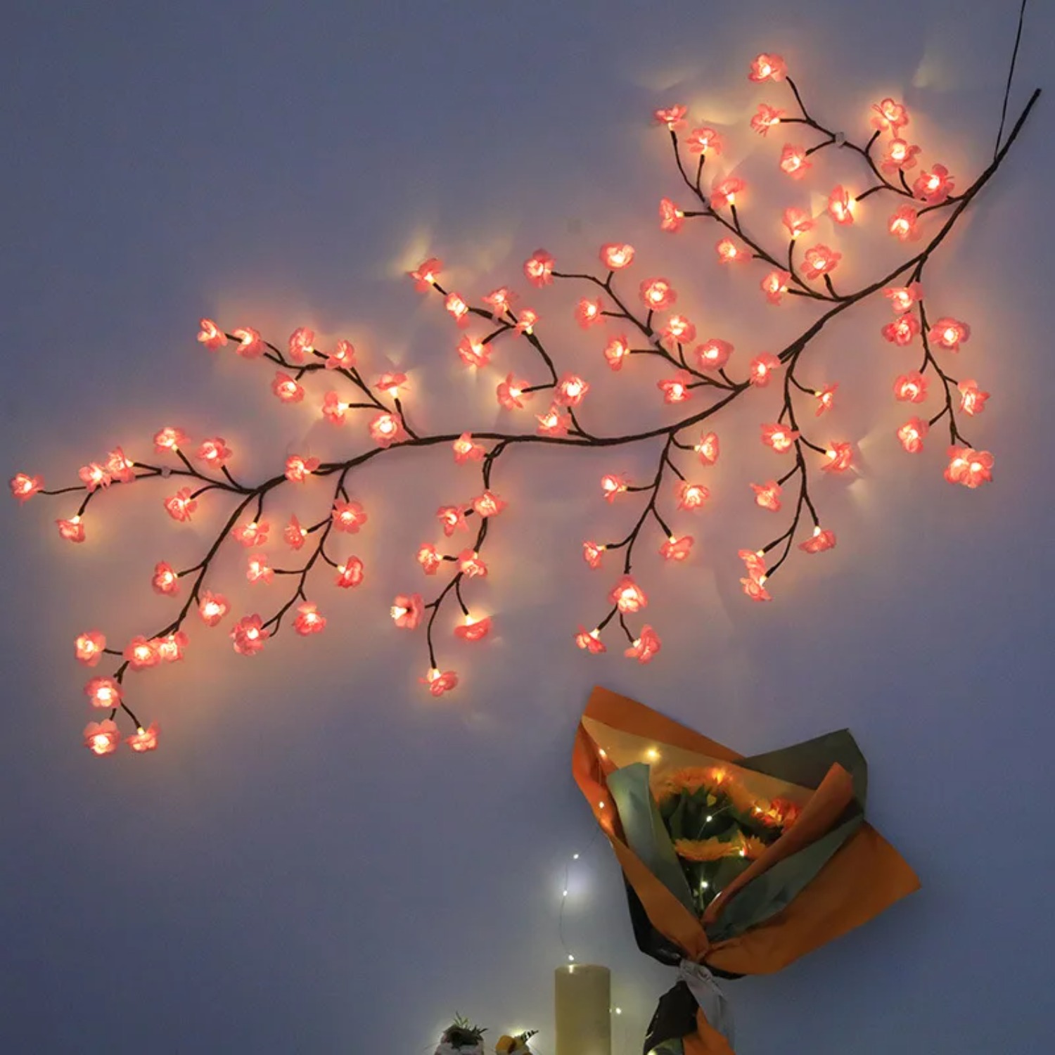 Luce LED a ramo di ciliegio da - Wall Decor Lighting Tree recensione e prezzo