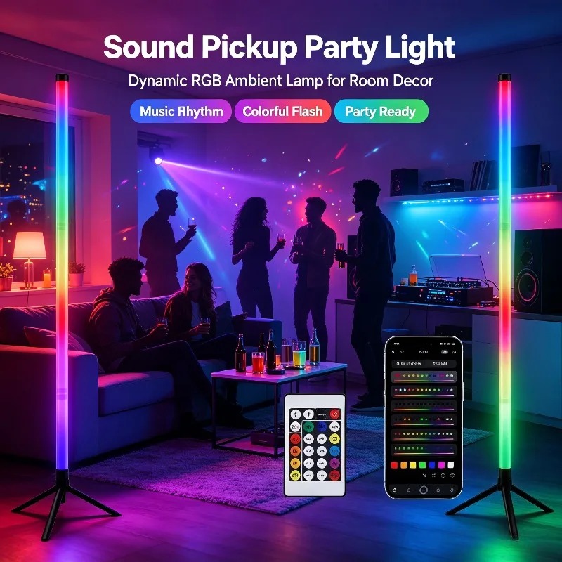 Set di 2 Lampade da Terra RGB  - Lighting Decor For Bedroom recensione e prezzo