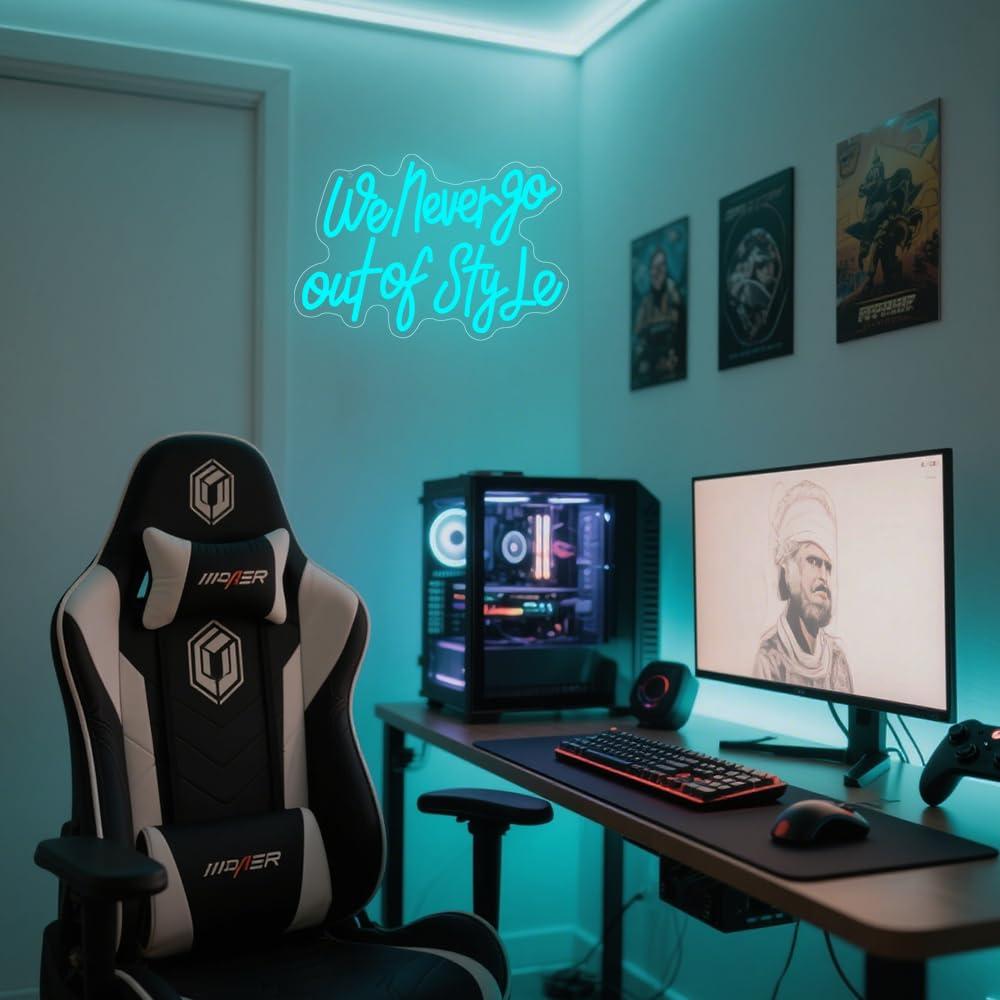 Insegna al Neon 'We Never Go O - Lighting Decoration In Bedroom recensione e prezzo