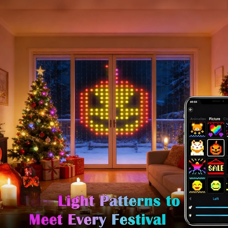 Luci a tenda intelligenti 400L - Fairy Light Curtain recensione e prezzo