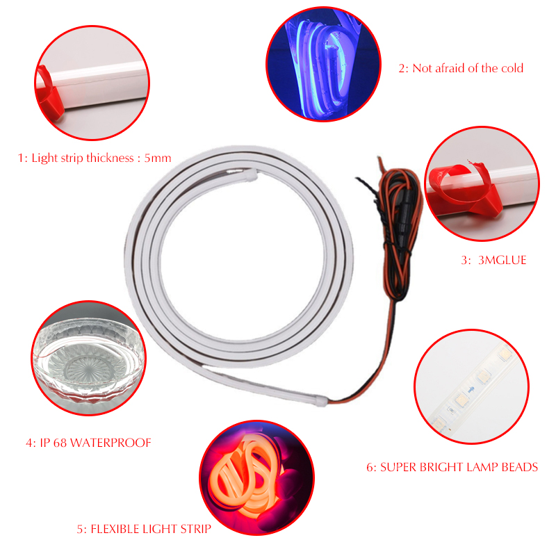 12V Scan start Flowing Led Car - Lighting Bolt Decor recensione e prezzo