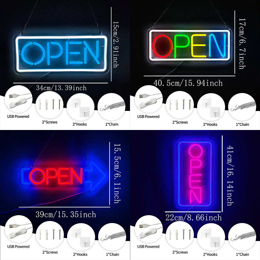 Insegna al neon serie Open per - Restaurant Lighting Decoration recensione e prezzo