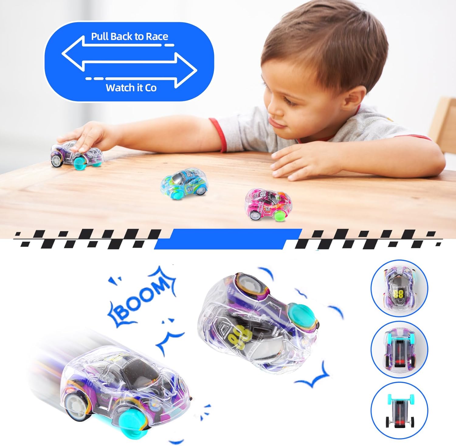 12/100 pezzi mini auto pull ba - Lighting Mcqueen Decor recensione e prezzo