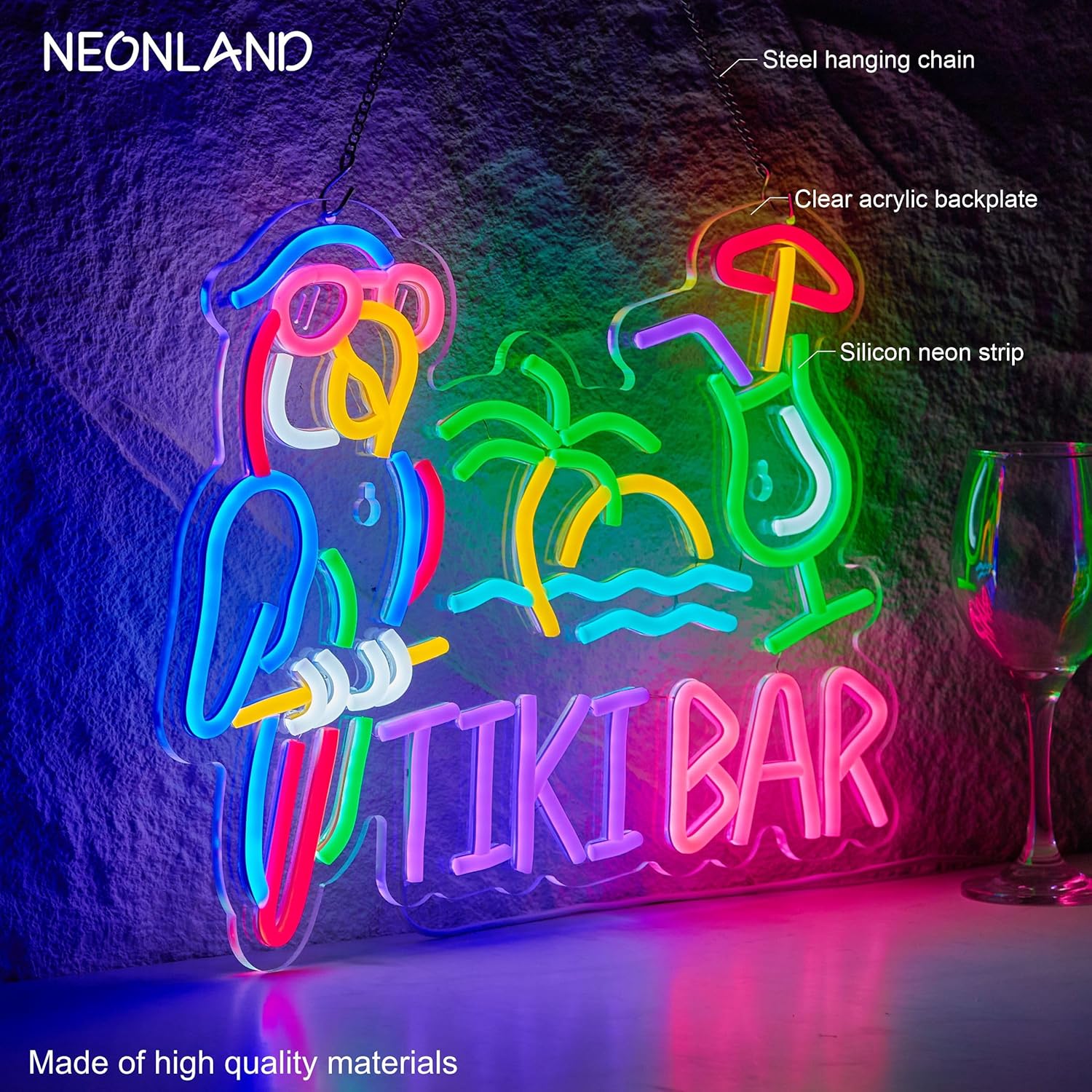 Insegna al Neon Tiki Bar con P - Restaurant Lighting Decoration recensione e prezzo