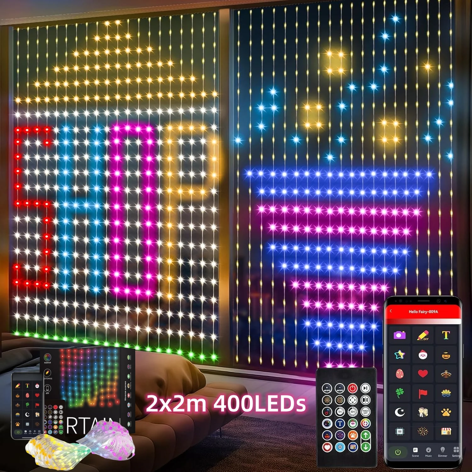 USB Smart APP Tenda animata St - Fairy Light Curtain recensione e prezzo