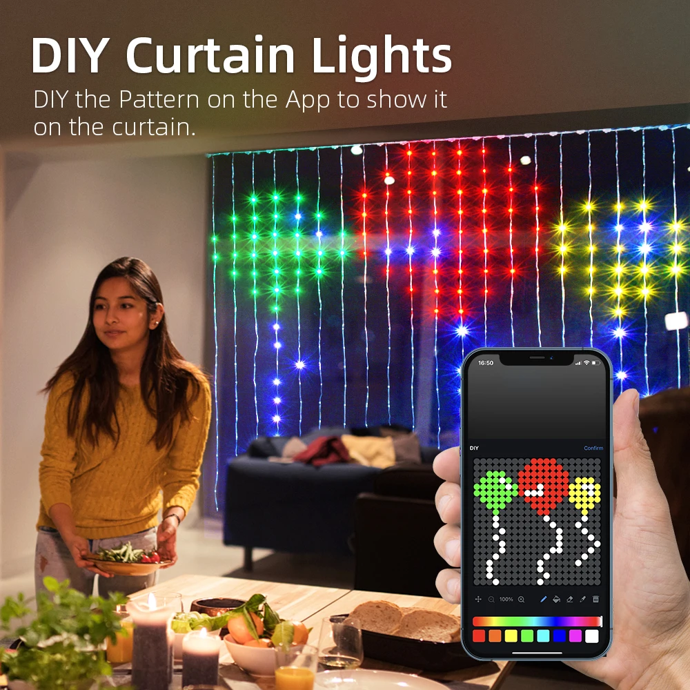 USB Smart APP Tenda animata St - Fairy Light Curtain recensione e prezzo