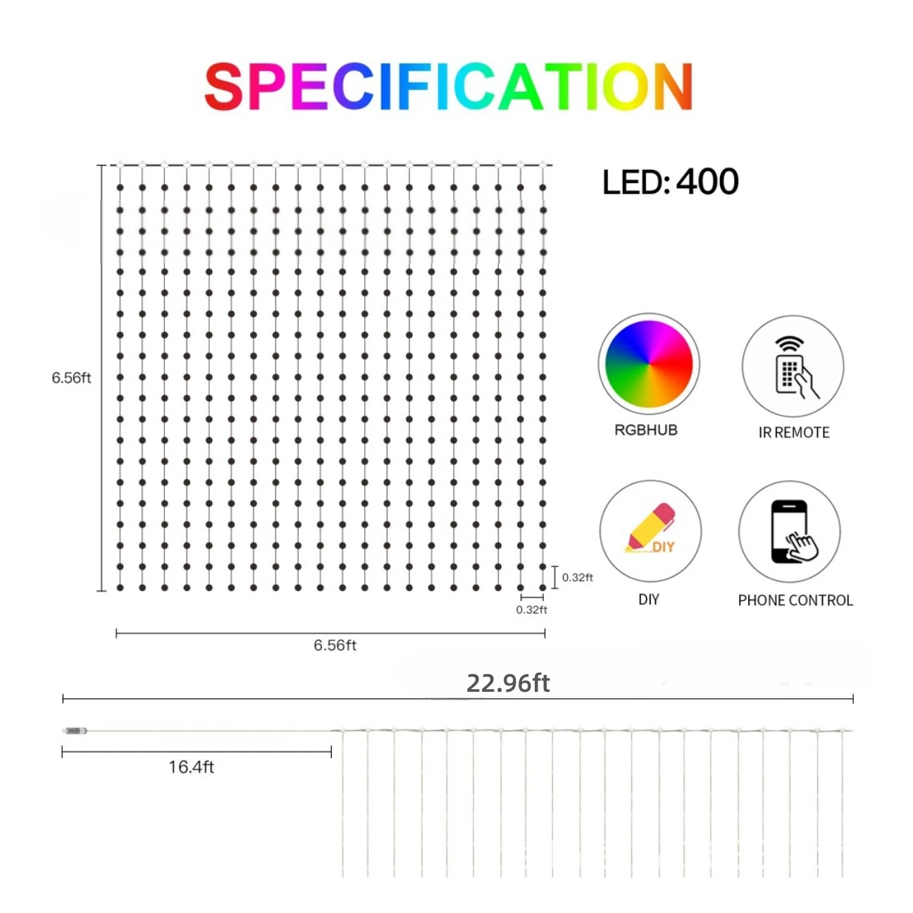 USB Smart APP Tenda animata St - Fairy Light Curtain recensione e prezzo