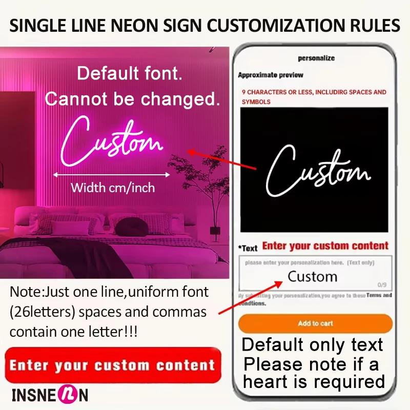 Insegna al neon con nome perso - Neon Sign Custom Led recensione e prezzo