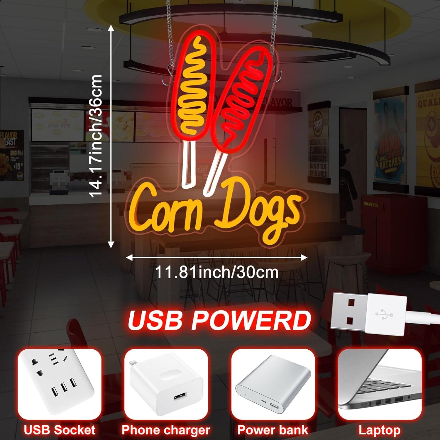 Insegna al Neon Corn Dog, Luci - Restaurant Lighting Decoration recensione e prezzo