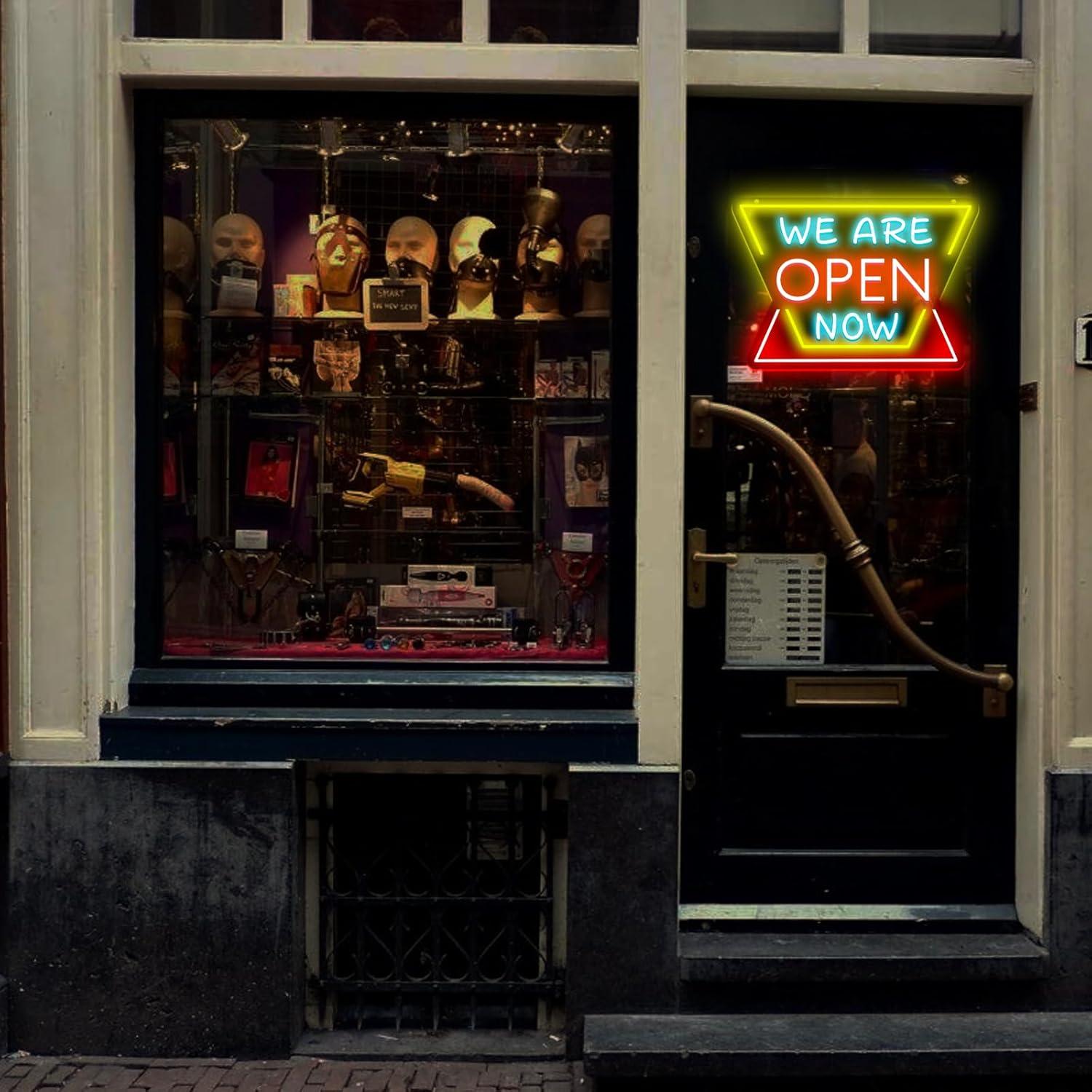Insegna al Neon 'We Are Open N - Restaurant Lighting Decoration recensione e prezzo
