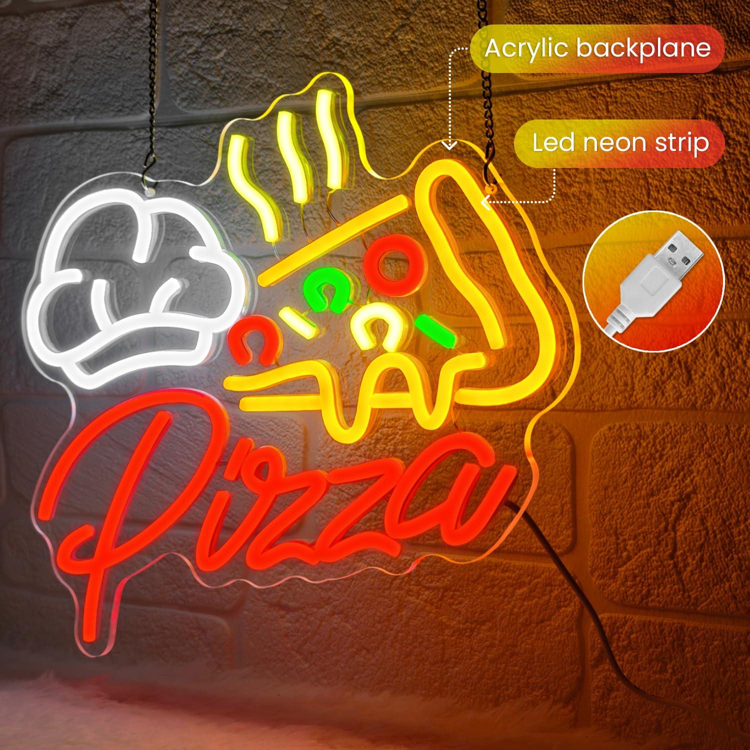 Insegna al Neon Pizza, Luci LE - Restaurant Lighting Decoration recensione e prezzo