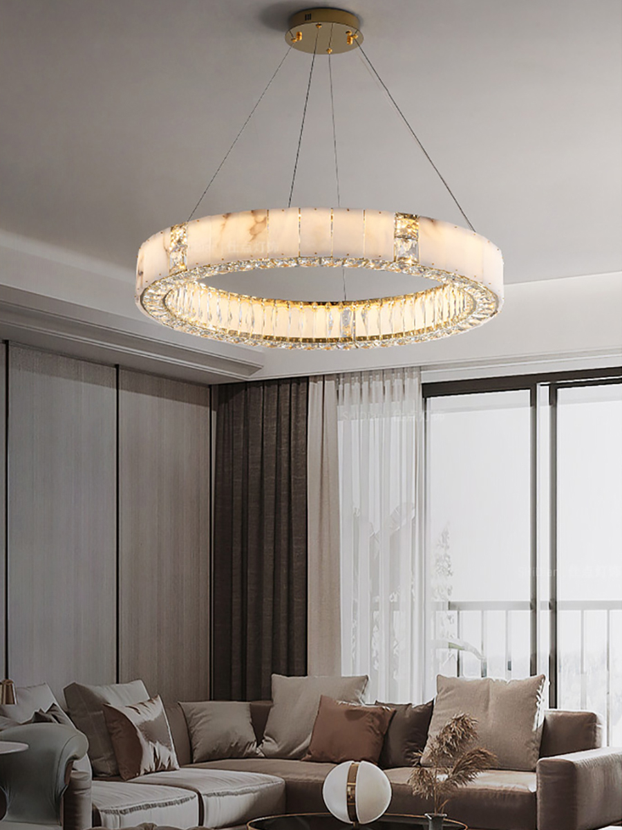 Lampadario moderno a LED oro n - Elements Lighting Decor recensione e prezzo