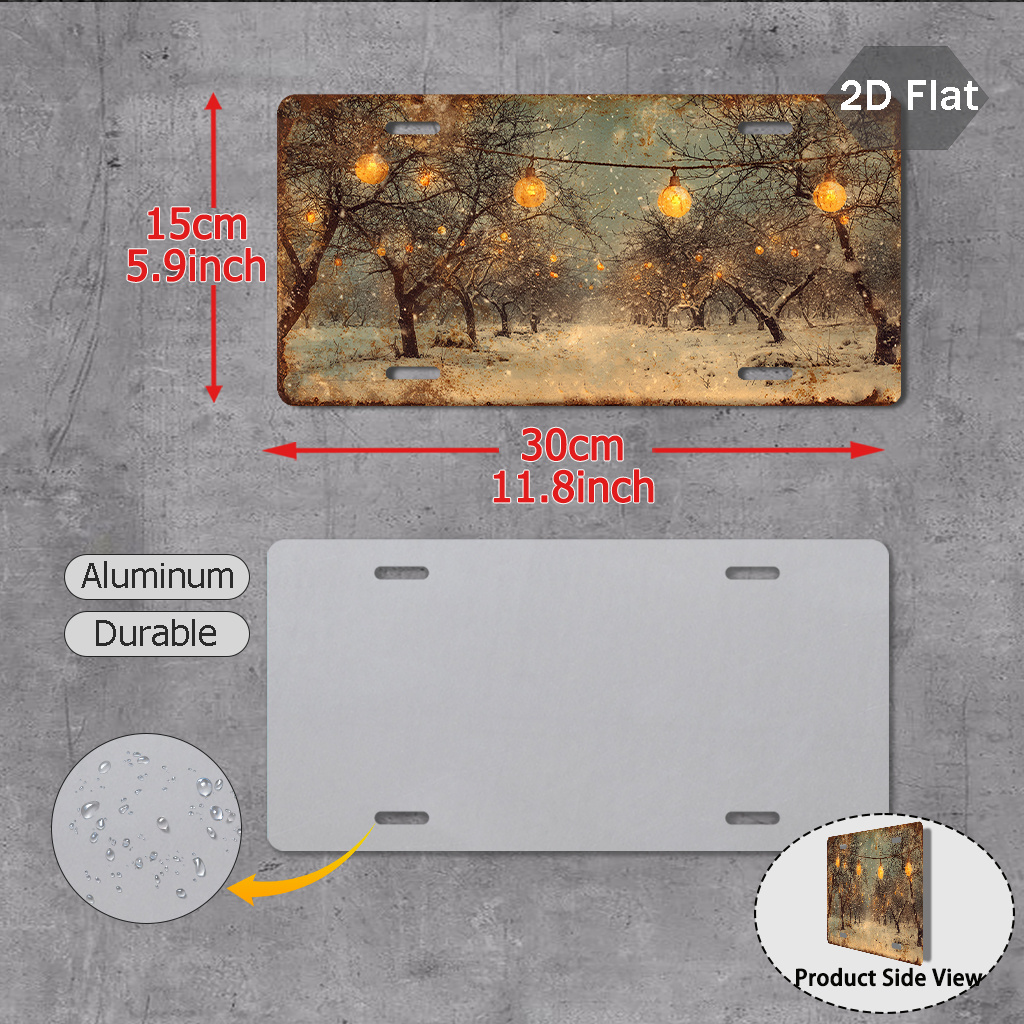 Targa in Alluminio con Stampa  - Wall Decor Lighting Tree recensione e prezzo